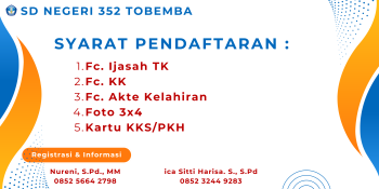 SISTEM PENERIMAAN MURID BARU  (SPMB)  SD NEGERI 352 TOBEMBA T.P 2025/2026