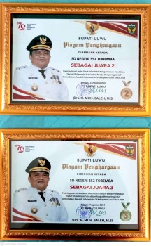 KEGIATAN LOMBA GERAK JALAN PUTRA/I SD NEGERI 352 TOBEMBA