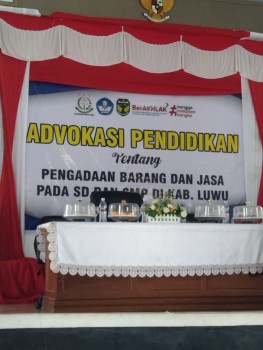 ADVOKASI PENDIDIKAN TENTANG PENGADAAN BARANG DAN JASA PADA SD DAN SMP DI KABUPATEN LUWU TAHUN 2025